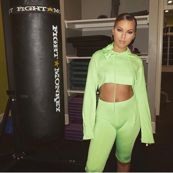 lime green workout clothes